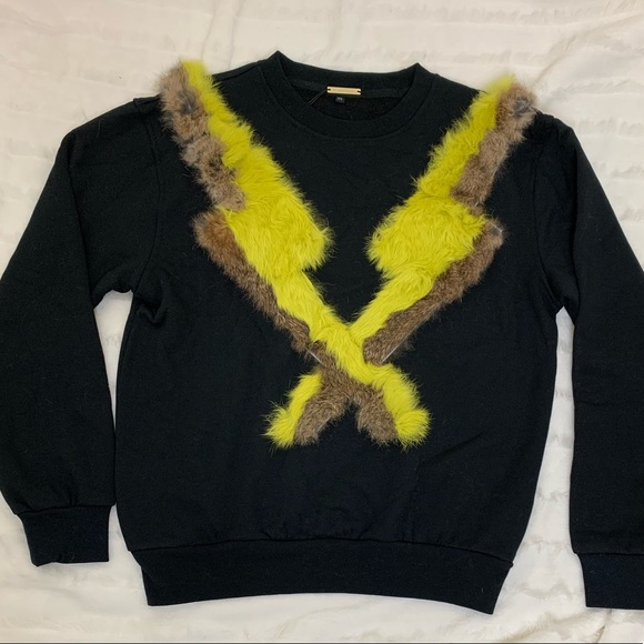 SWEATER SALE - ONLY $35!! Super soft rabbit fur sweatshirt - Picture 3 of 5